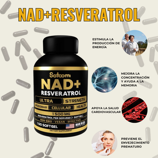 RESVERATROL + NAD Importado de 1.500 MG