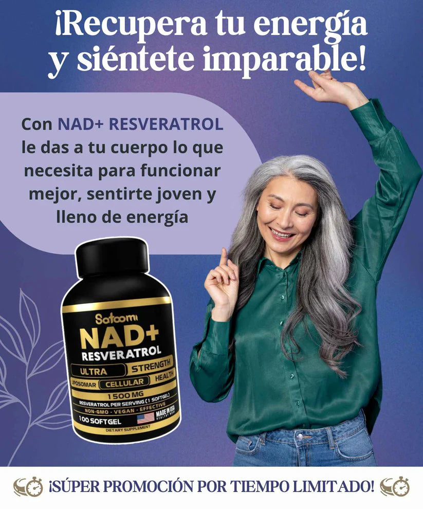 RESVERATROL + NAD Importado de 1.500 MG